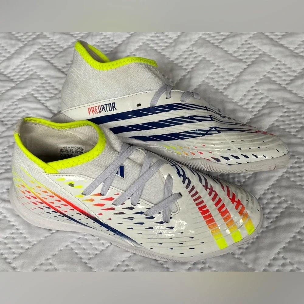 Adidas Predator Edge .3 Indoor Soccer Football Cleats Shoes Youth Size 3Y Unisex - Picture 6 of 11